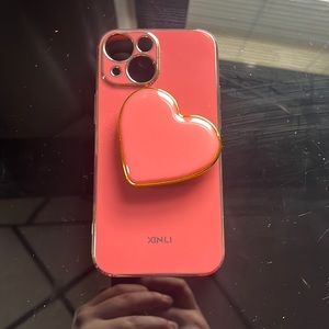 Pink & Black iPhone 13 mini Case (bundle)